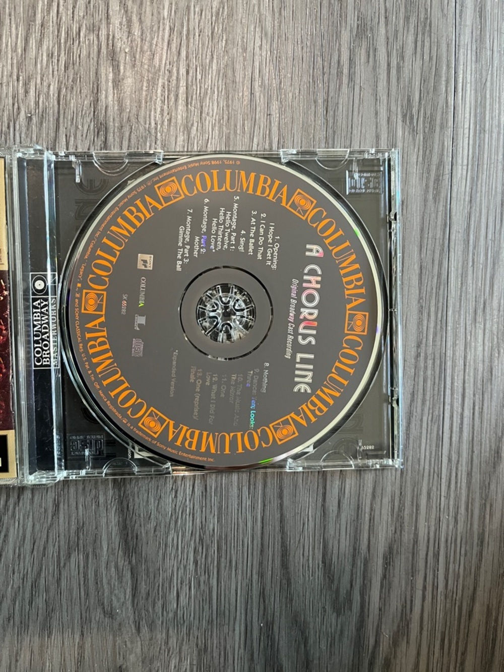 A Chorus Line Original Cast CD - Beige Cover with Stickers - Picture 2 of 4